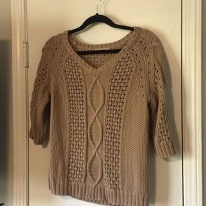 Brown knit sweater from Gap